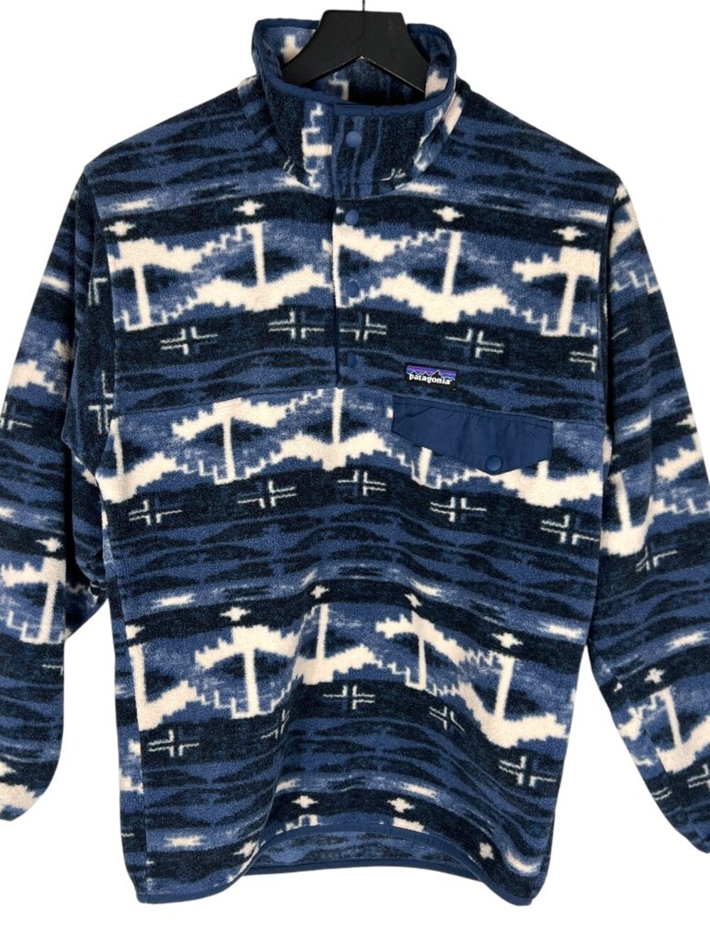 Patagonia Synchilla Snap-T Fleece Pullover Shepard Knit Stone Blue SKSB Size XS
